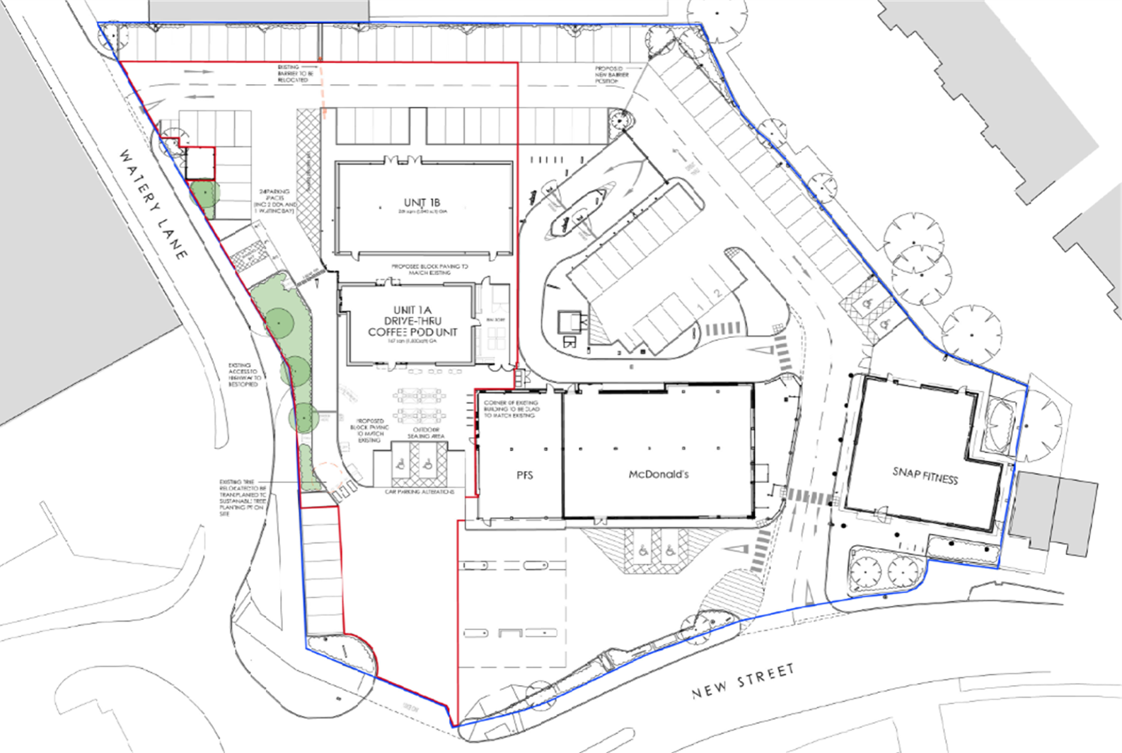 COSTA DRIVE THRU, MONROS CORNER, ANDOVER TPA
